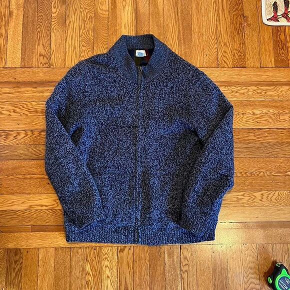 Vintage L.L. Bean Lambwool zip up Sweater‎ - Picture 1 of 4